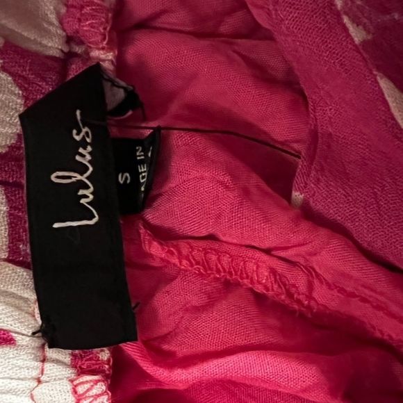 Lulu’s Pink Tropical Print Maxi Dress NWT - Picture 7 of 7